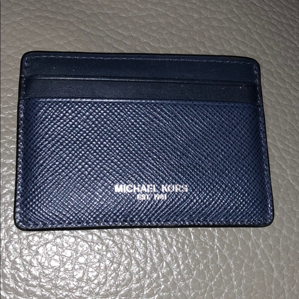 Michael Kors Harrison Leather Card Case - Picture 2 of 3